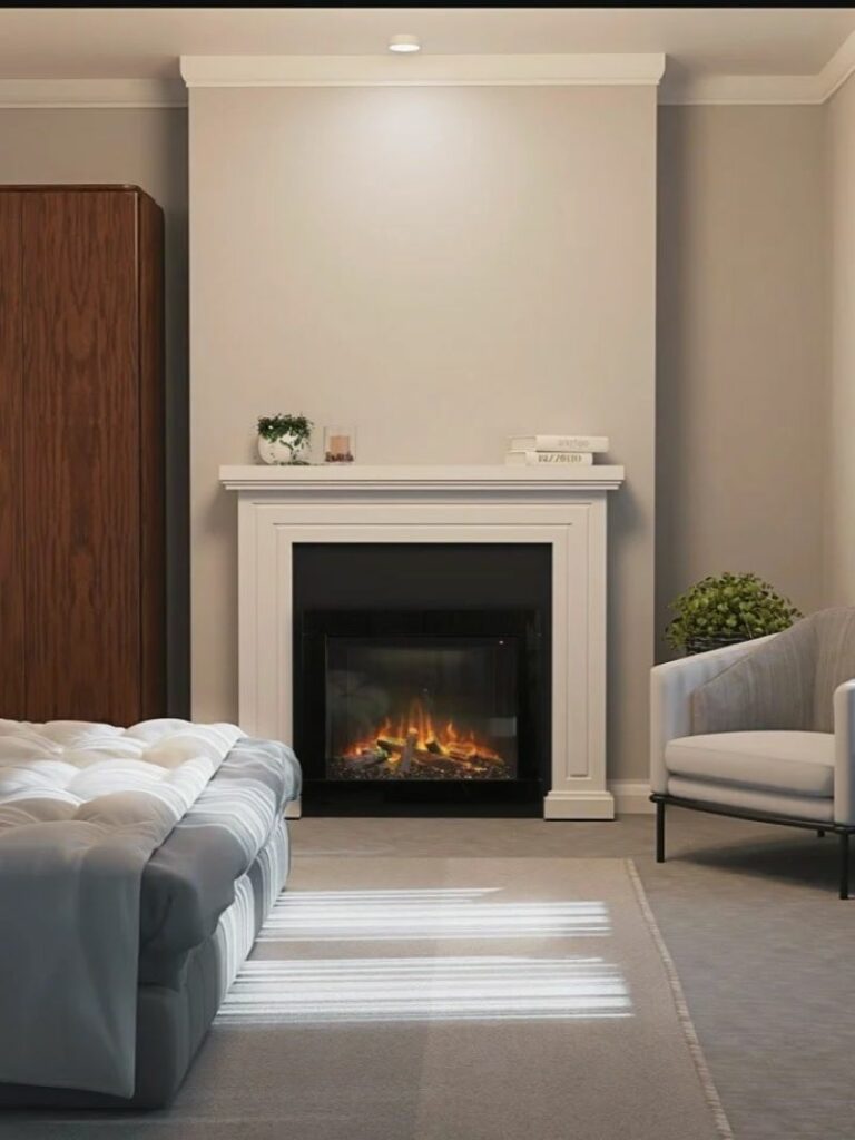 Ambe Square 30″ Electric fireplace